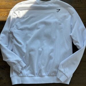 Gymshark White Training Oversized Fleece Sweatshirt